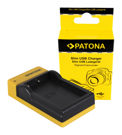 Aparate foto - Incarcator slim micro-USB pentru acumulator Nikon EN-EL9 Patona