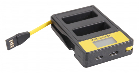 Incarcator Smart Dual LCD USB pentru acumulator Nikon EN-EL14 Patona [6]