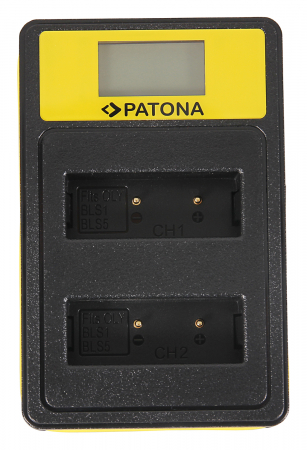 Incarcator Smart Dual LCD USB pentru acumulator Olympus PS-BLS1 Patona [1]