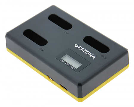 Incarcator triplu USB pentru acumulator Sony NP-BX1 Patona [1]