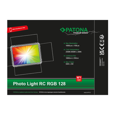 Lampa foto RGB-128AS cu control prin aplicatie Patona Premium [6]