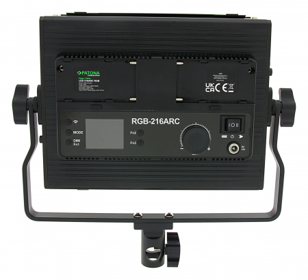 LED foto/video cu 216 LED-uri RGB reglabile include telecomandă Patona Premium [2]