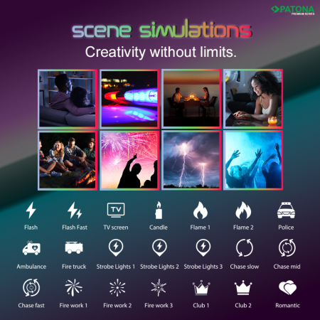 LED foto/video tub cu 180 LED-uri 10W RGB Patona Premium [5]
