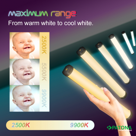LED foto/video tub cu 180 LED-uri 10W RGB Patona Premium [4]