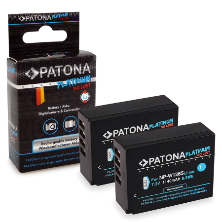 Pachete Promo - Pachet 2x Acumulator Patona Platinum NP-W126S pentru Fuji FinePix X-Pro 1 HS30 EXR si Microfibra Smardy