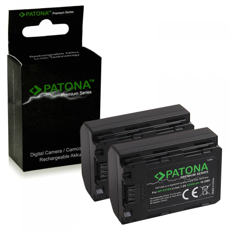 Pachete Promo - Pachet 2x Acumulator Patona Premium Sony NP-FZ100 pentru Alpha 9, Alpha 7RM3, 7M3, A7 R III si Microfibra Smardy