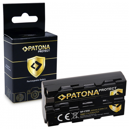 Pachet Incarcator Dual LCD si 2x Acumulator Patona Protect Sony NP-F550 [2]