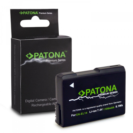 Pachet Incarcator Dual LCD USB si 2x Acumulator Patona Premium EN-EL14 pntru Nikon P7000 P7700 [2]