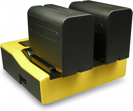 Pachet Incarcator Patona Dual LCD, 2x Acumulatori Patona NP-F970 pentru Sony DSR-200, MVC-FD200, DCR-TR7000 [1]