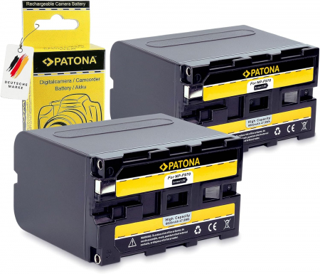 Pachet Incarcator Patona Dual LCD, 2x Acumulatori Patona NP-F970 pentru Sony DSR-200, MVC-FD200, DCR-TR7000 [3]