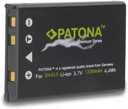 Pachet Incarcator Patona Dual USB, 2 x Acumulatori Patona Premium EN-EL5 pentru Nikon CoolPix 3700, 4200 [2]