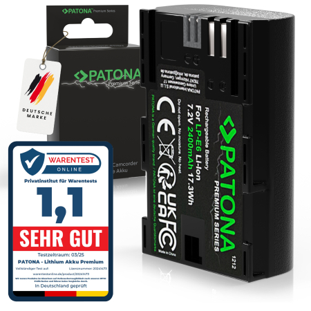 Pachet Incarcator Patona Dual USB, 2 x Acumulatori Patona Premium LP-E6 pentru Canon 7D 6D 5D Mark II III EOS R [1]