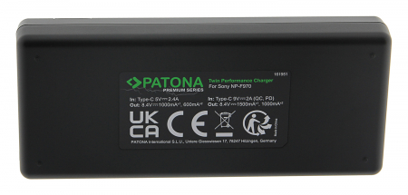 Pachet Incarcator Patona Premium Dual Performance PD, 2 x Acumulatori Patona Premium pentru Sony NP-F750 [3]