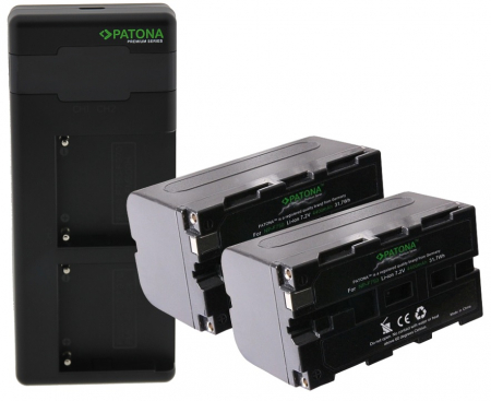 Pachete Promo - Pachet Incarcator Patona Premium Dual Performance PD, 2 x Acumulatori Patona Premium pentru Sony NP-F750