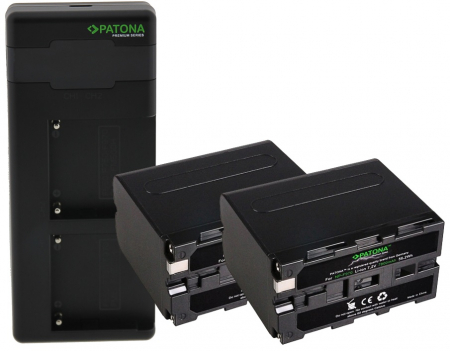 Pachete Promo - Pachet Incarcator Patona Premium Dual Performance PD, 2 x Acumulatori Patona Premium pentru Sony NP-F970