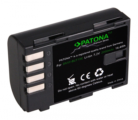 Pachet Incarcator Patona Premium Dual Performance PD LCD port USB-C, 2 x Acumulatori Patona Premium DMW-BLF19 pentru Panasonic Lumix DMC-GH3 GH3A GH4 [5]