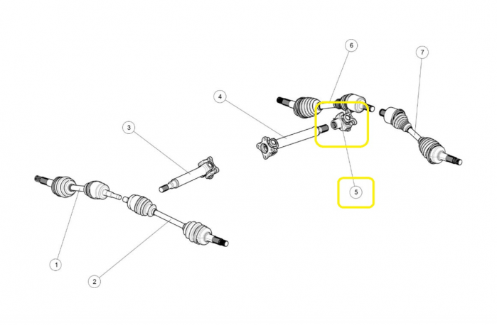 AFTERMARKET CUPLAJ CARDAN FATA SEGWAY U01P22200001 [3]