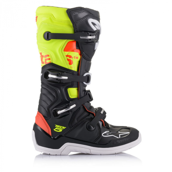 ALPINESTARS CIZME TECH 5 NEGRU/ROSU/GALBEN FLUO [4]