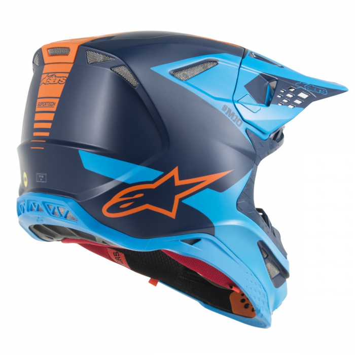 CASCA ALPINESTARS SM10 META NEGRU/ALBASTRU/PORTOCALIU [2]