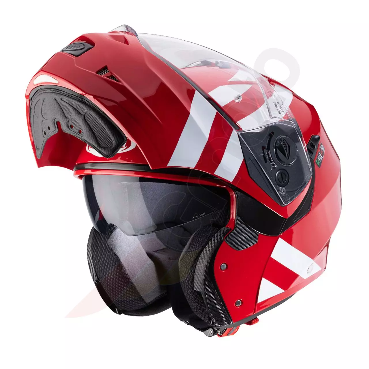 CASCA CABERG DUKE 2 SUPERLEGEND MAT ROSU/ALB M [3]