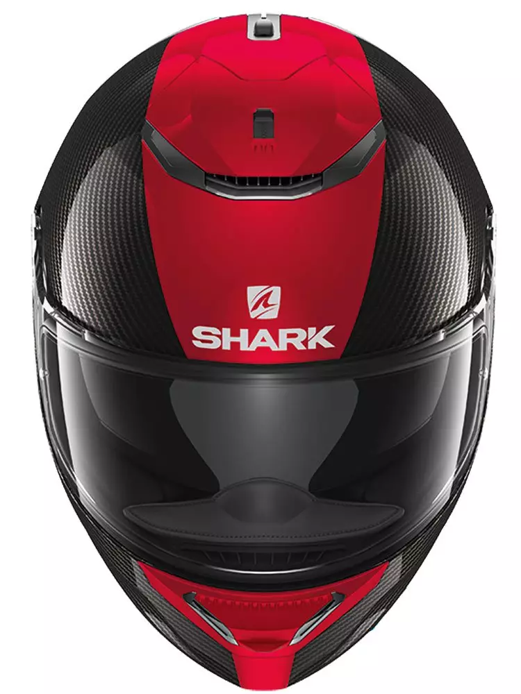 CASCA INTEGRALA SHARK SPARTAN CARBON SKIN NEGRU/ROSU [2]
