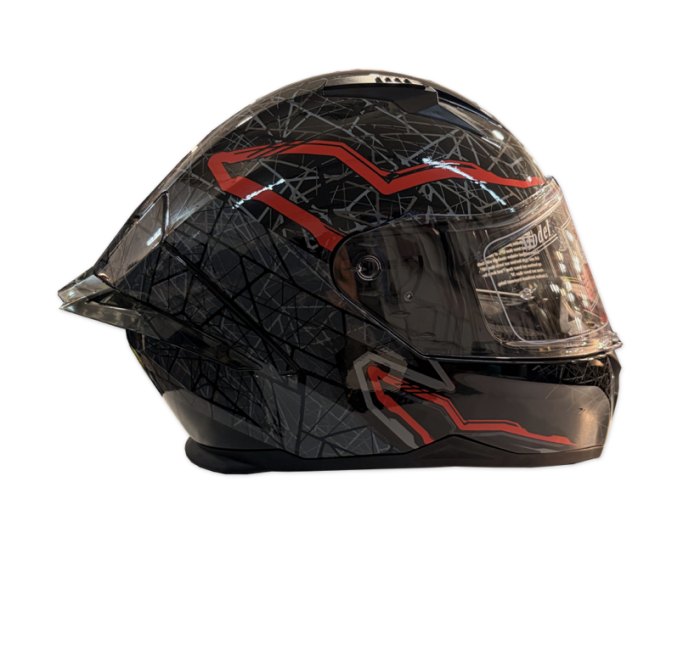 CASCA INTEGRALA STELU 816  NEGRU/ROSU/GRI [2]