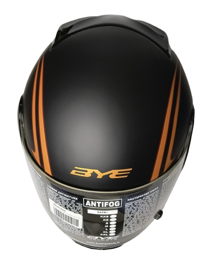 CASCA INTEGRALA YAMAHA BYE SPEEDLIGHT NEGRU PORTOCALIU [6]