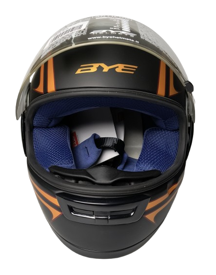 CASCA INTEGRALA YAMAHA BYE SPEEDLIGHT NEGRU PORTOCALIU [2]
