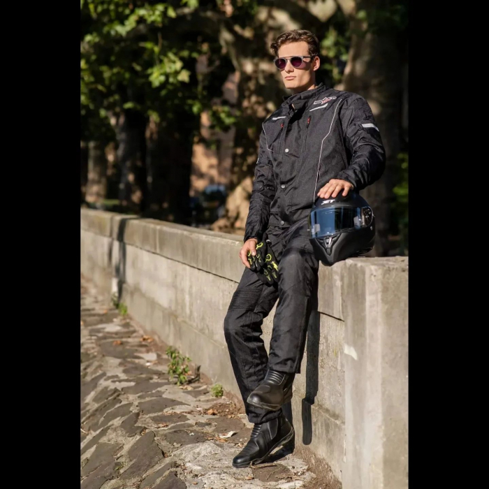 GEACĂ MOTO DIN TEXTIL SPEED UP HARBOUR · NEGRU [3]