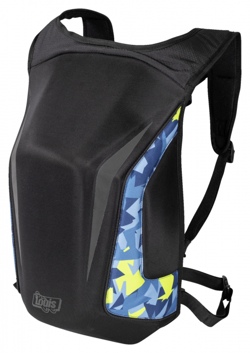 LOUIS RUCSAC HARDSHELL NEGRU/ALBASTRU/GALBEN [2]