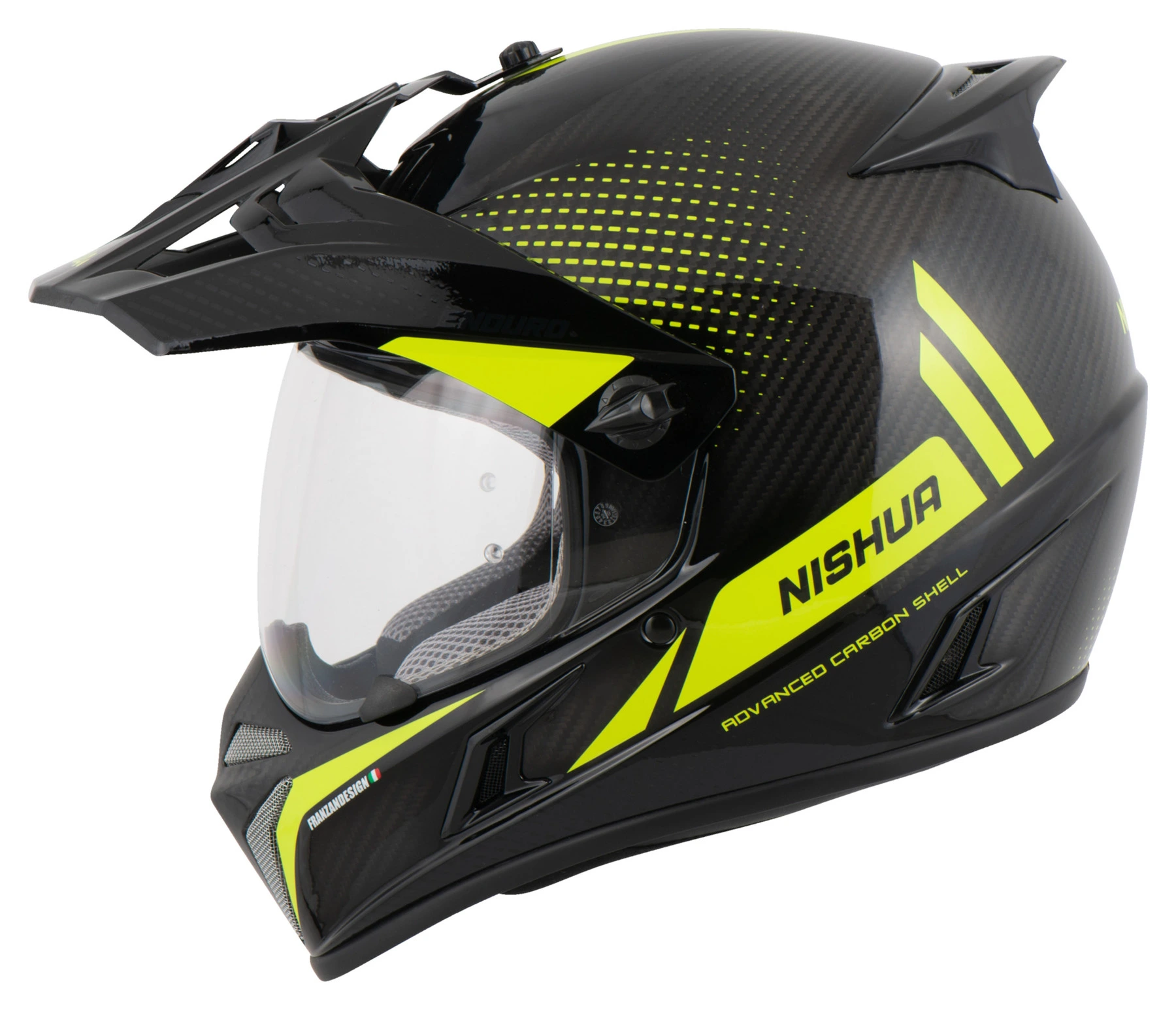 NISHUA CASCA ENDURO CARBON NEGRU/GELBEN NEON [3]