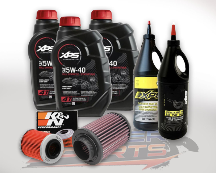 Pachet revizie atv can am G2/G3 outlander 3 x XPS can am ulei 5w40 BRP, ULEI GRUP FATA XPS 75W90, ULEI GRUP SPATE SI CUTIE 75W140 FILTRU ULEI  K&N, FILTRU AER SPORT K&N [1]