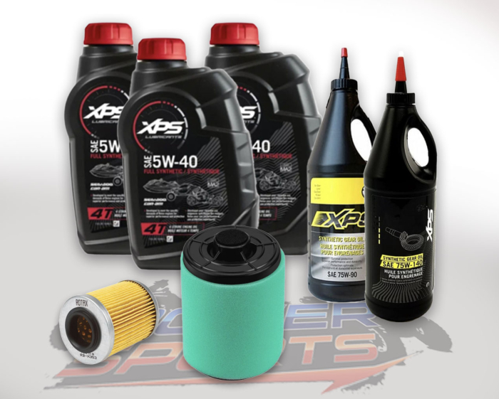 Pachet revizie atv can am G2/G3 outlander 3 x XPS can am ulei 5w40 BRP, ULEI GRUP FATA XPS 75W90, ULEI GRUP SPATE SI CUTIE 75W140 FILTRU ULEI ORIGINAL CAN AM, FILTRU AER AFTERMARKET [1]