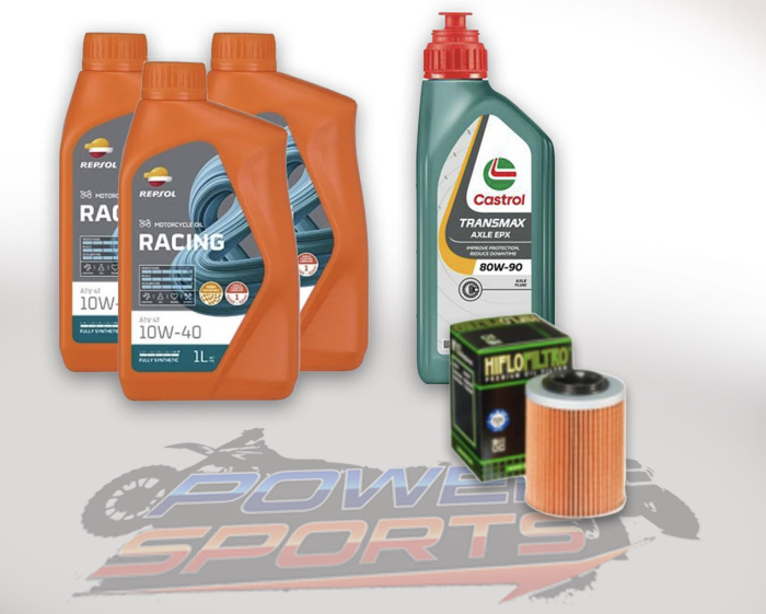 PACHET REVIZIE ATV CF-MOTO 3X ULEI MOTOR REPSOL 10W40 , ULEI CUTIE CASTROL 80W90 SI HIFLO FILTRU HF152 [1]