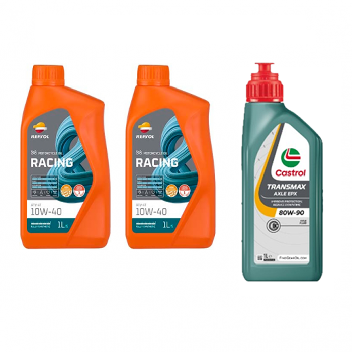 PACHET REVIZIE LINHAI 260-300-400cmc 2X REPSOL ATV 10W40,  ULEI CUTIE CASTROL 80W90 [1]