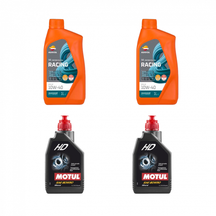 PACHET REVIZIE LINHAI 260-300-400cmc 2X REPSOL ATV 10W40, 2X ULEI CUTIE/DIFERENTIAL MOTUL HD 80W90 [1]