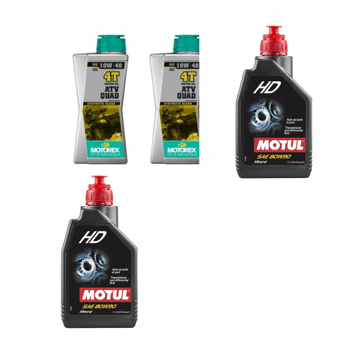 PACHET REVIZIE LINHAI 260-300-400cmc 2X ULEI MOTOREX 10W40,  2X ULEI CUTIE/DIFERENTIAL MOTUL HD 80W90 [1]
