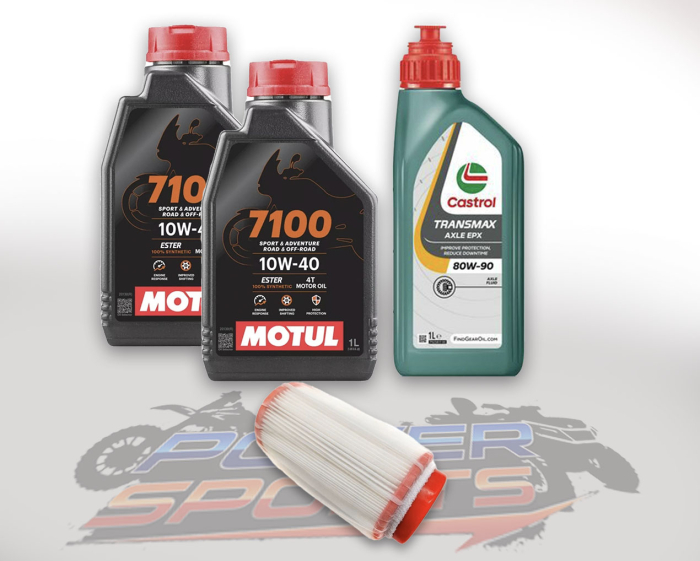 PACHET REVIZIE LINHAI 260-300-400cmc 2XMOTUL 7100 10w40  ULEI CUTIE CASTROL 80W90, FILTRU AER 23212 [1]