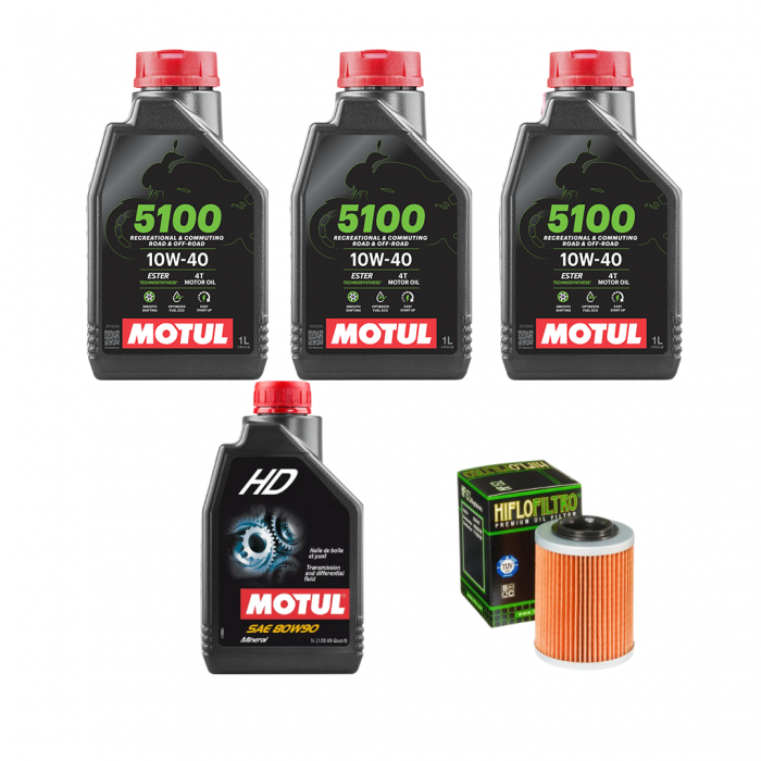PACHET REVIZIE LINHAI 570-M567 3X ULEI 5100 MOTUL 10W40,  ULEI CUTIE MOTUL HD 80W90, FILTRU ULEI HF152 [1]