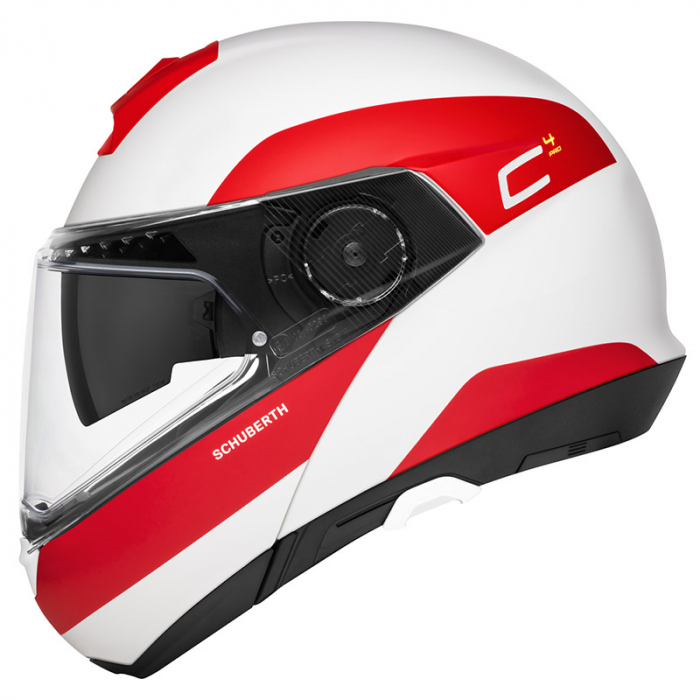Schuberth Casca Flip-Up C4 Pro Alb/Rosu [2]