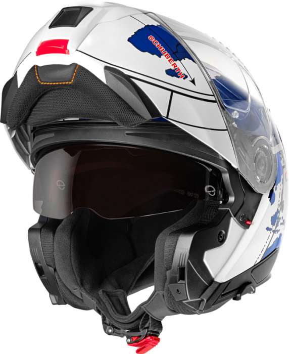 SCHUBERTH CASCA FLIP-UP C5 GLOBE BLUE 61 [3]
