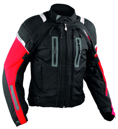Echipamente Moto - A-PRO GEACA TOURING AREOTECH NEGRU/ROSU