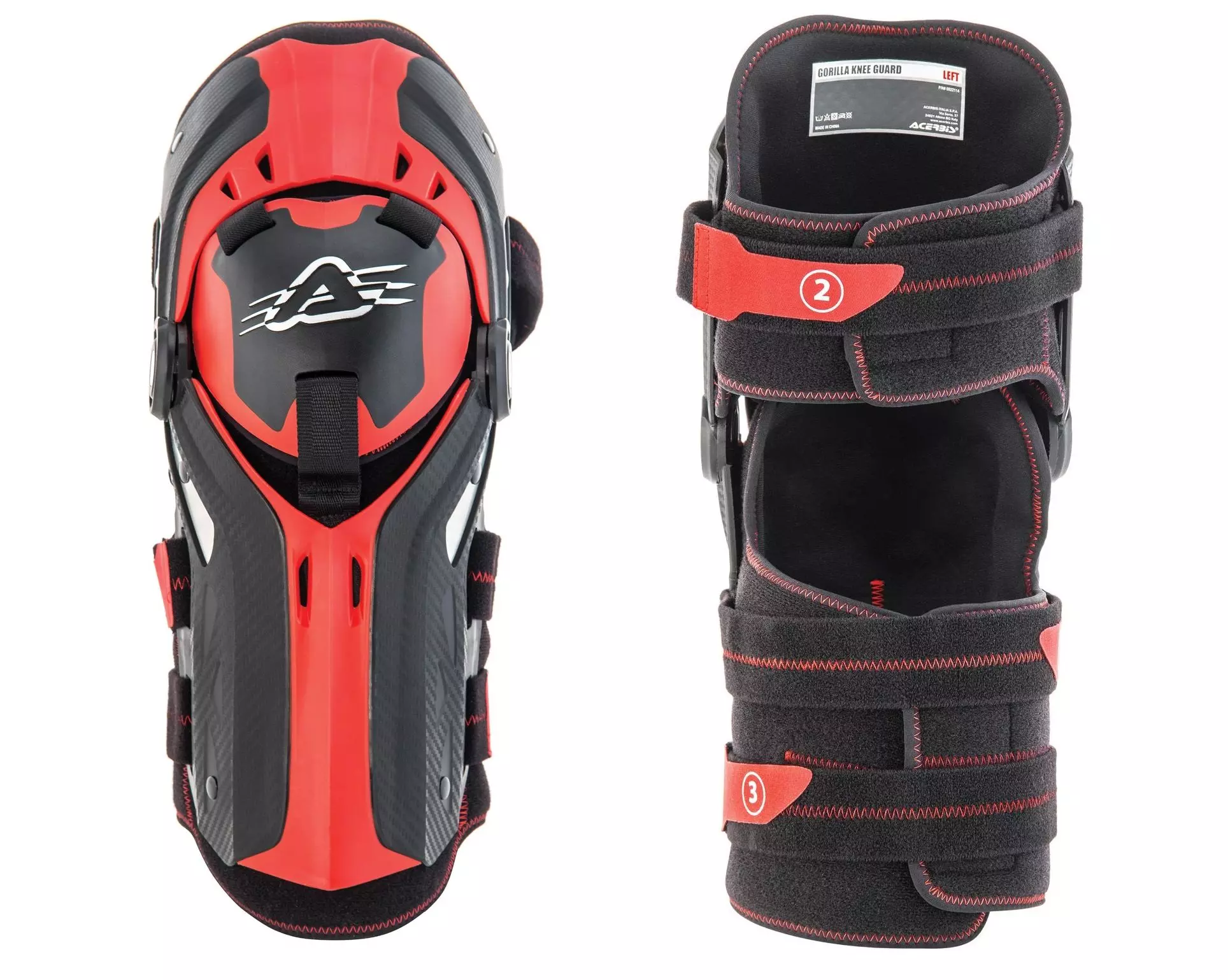 ACERBIS GENUNCHIERE KOLAN GORILLA ROSU ONE SIZE [2]