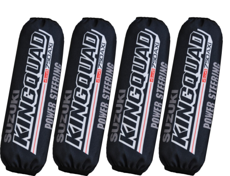 ACCESORII ATV - AFTERMARKET SET PROTECTI AMORTIZOARE SUZUKI KINGQUAD OS-SU-KQ-BK