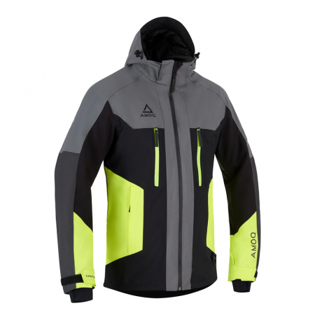 Snowmobil - AMOQ GEACA SNOWMOBIL ASPECT GRI/NEGRU/HIVIS