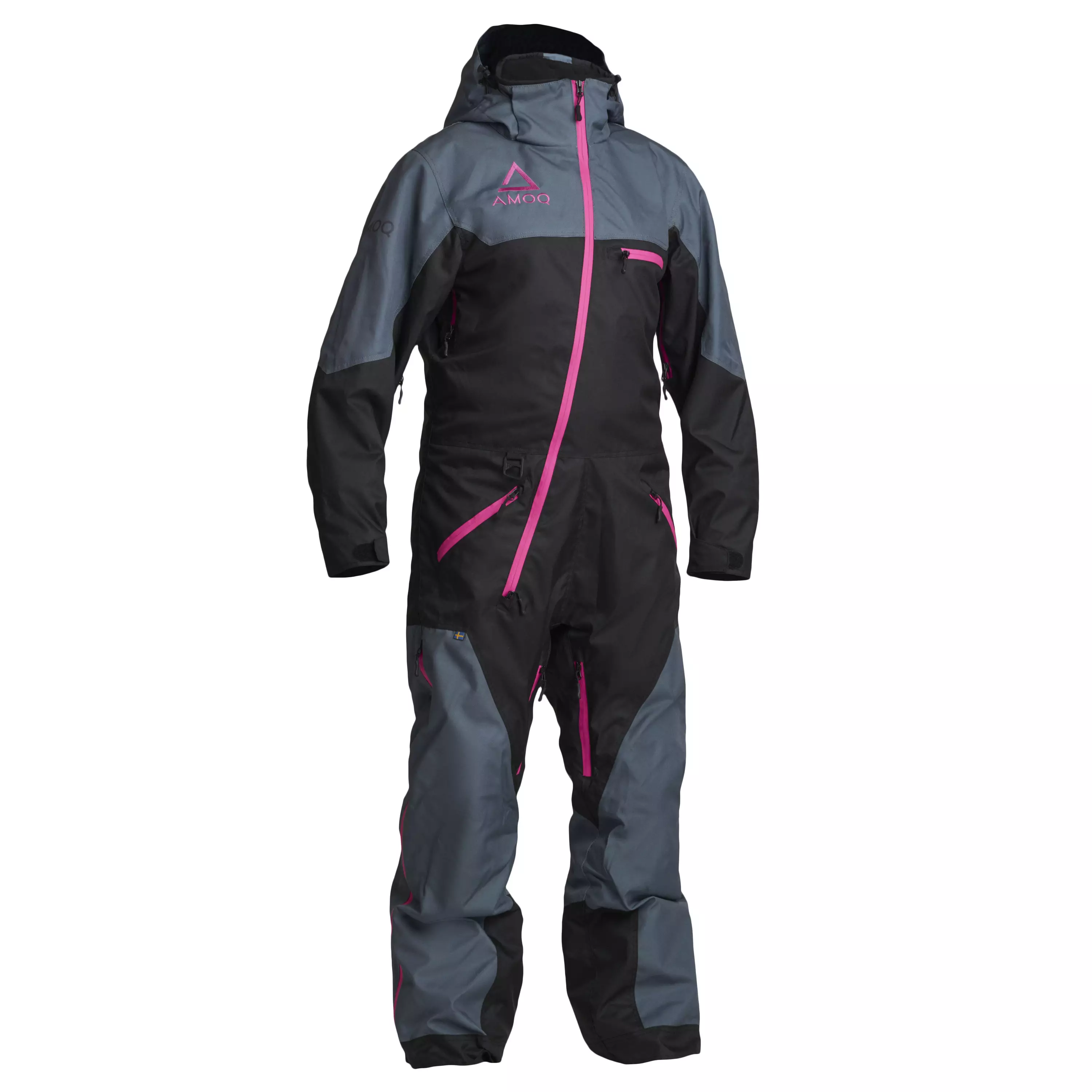 Snowmobil - AMOQ COMBINEZON DAMA SNOWMOBIL VOID INSULATED NEGRU/GRI/ROZ