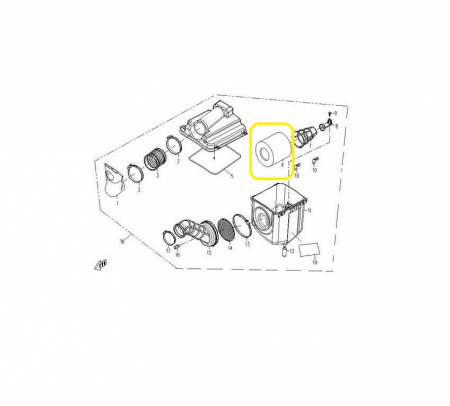 BURETE FILTRU AER CFMOTO 500 / 625 2007-2016 0180-112001 / 35361 [2]