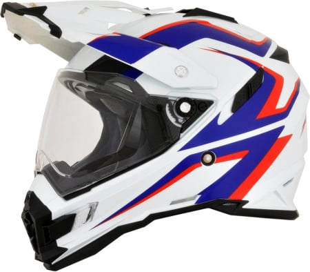 Dual Sport - CASCA AFX FX41AT WH/BL/RD