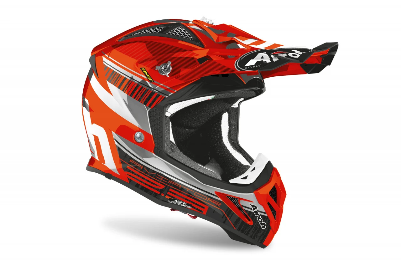 Lichidare stoc - CASCA AIROH AVIATOR 2.3 NOVAK CHROME ORANGE XL