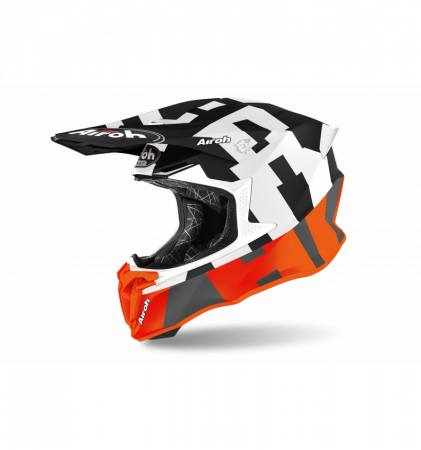 Cross/Enduro - CASCA AIROH TWIST 2.0 FRAME ORANGE MATT